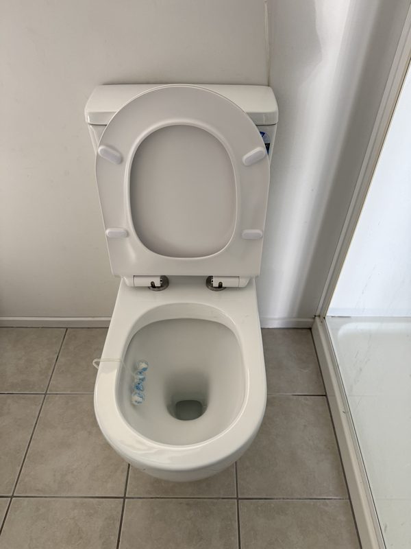 New toilet suite installed in a Riccarton bathroom, replacing an older toilet